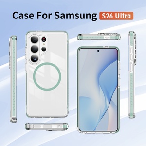 เคสโทรศัพท์มือถือใสแบบแม่เหล็กสำหรับ Samsung S26 S23 S24 S25 Ultra A37 A57 A27 A36 รองรับการชาร์จไร้สาย ป้องกันการกระแทก ขายส่ง - Product Image 6