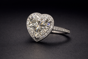 Anillo de platino con diamantes cultivados en laboratorio de lujo para mujer, joyería fina elegante, regalo de compromiso, boda, aniversario, con acabado premium - Product Image 3