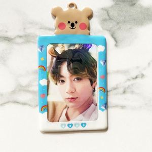 Hot Sales Personalized Bank Holder Plastic Acrylic Cute PVC with Keychain for Kpop Style BK Photo Card Holders - Product Image 4