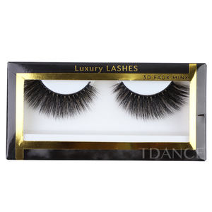 Boîtes d'emballage personnalisées OEM/ODM en gros, faux cils en vison synthétique, faits à la main, PBT coréen, <span class=keywords><strong>bande</strong></span> en coton noir 3D - Product Image 4