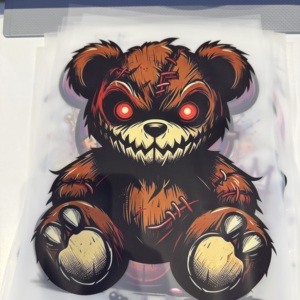 Transferencias DTF de Graffiti, Diseño Personalizado de Oso de Dibujos Animados, Pegatinas de Transferencia Térmica para Camisetas al por Mayor - Product Image 4