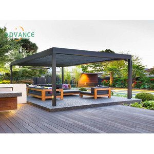 Pavillon en aluminium résistant aux intempéries, <span class=keywords><strong>abri</strong></span> solaire extérieur pour <span class=keywords><strong>terrasse</strong></span> <span class=keywords><strong>de</strong></span> piscine, salon extérieur et <span class=keywords><strong>terrasse</strong></span> <span class=keywords><strong>de</strong></span> <span class=keywords><strong>jardin</strong></span> - Product Image 2