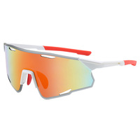 Lunettes de cyclisme sans monture tendance UV400, verres miroir, protection UV pour les sports de montagne et les activités de plein air