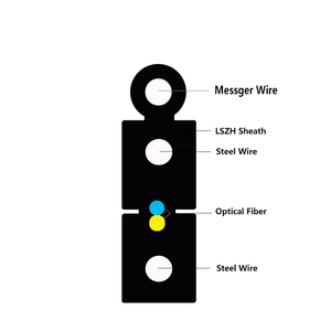 Al aire libre de <span class=keywords><strong>precio</strong></span> bajo de la alta calidad 2 core FTTH <span class=keywords><strong>fibra</strong></span> óptica cable casa red gota de <span class=keywords><strong>fibra</strong></span> - Product Image 4