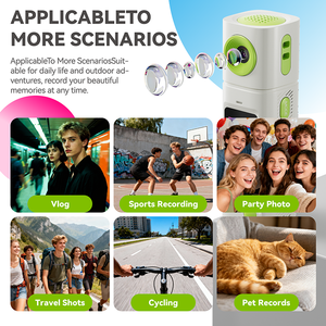 กล้องพวงกุญแจรูปลิปสติกน่ารัก ความละเอียด 2K HD สำหรับวัยรุ่น กล้องมินิรูปลิปสติกสีสันสดใสยอดนิยม มุมกว้าง 180 องศา - Product Image 5