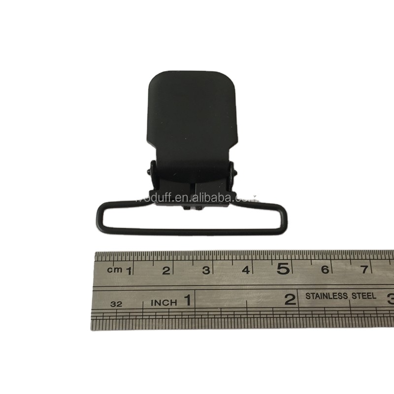 Черные большие черные зажимы для подтяжек Ivodfuff 40 мм для одежды, регулирующие зажимы для подтяжек