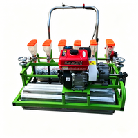 Lichtgewicht handgedragen groentezaaimachine op diesel, voor uien, kool, tomaten en kleine zaden.
