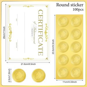 Certificat de réussite personnalisé Certificats de papier d'achèvement pour l'impression Diplôme de l'étudiant rustique du mois - Product Image 2