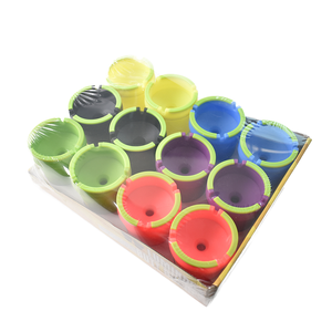 Cendrier Anti-Fumée Coupe-Vent en Plastique pour Voiture avec Couvercle Extincteur de Mégots - Product Image 6