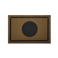 Drapeau du Japon en nylon noir à couleurs IR, découpe laser, patch réfléchissant pour sac à dos tactique et chemise