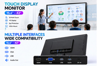 Factory 15 17 Inch 1024*768 HD VGA BNC Capacitance USB Touch Screen Metal TFT Open Frame Embedded Industrial LCD Monitor