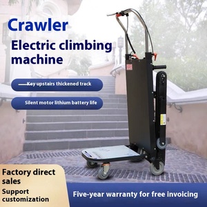 รถเข็นไฟฟ้าสำหรับขึ้นบันไดแบบหนัก โครงสร้างแบบรถเข็นล้อเลื่อน สำหรับขนส่งสินค้าขึ้นบันได - Product Image 5