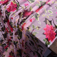Nouvelle mode imprimé doux Burn Out soie velours tissu pour attrayant dame gracieux excellent châle vêtement vêtements