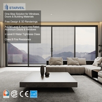 Portes coulissantes extérieures robustes pour entrée principale, résistantes aux ouragans, pour balcon et patio, en aluminium multi-panneaux