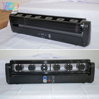 WEDOSTAGE Dj DMX512 Máquina de Efectos Láser de 6 Cabezas con Flechas Giratorias a Todo Color para Escenarios, Fiestas, Bodas y KTV