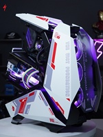 Qiaosibo ATX Mod5 à Rx-0 boîtier en plastique personnalisé sur le thème de la licorne avec ordinateur de jeu assemblé à l'eau en forme spéciale de ventilateur