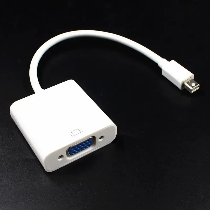 1080P Mini DisplayPort Mini DP เป็น VGA อะแดปเตอร์สายมินิ DP เป็น VGA อะแดปเตอร์พอร์ตตัวแปลงพอร์ต VGA