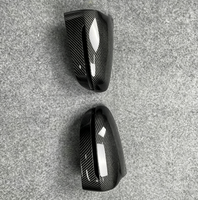 Coques de rétroviseurs latéraux en fibre de carbone sèche autocollantes pour BMW M5 F90 2017-2023, pièces de tuning extérieur pour voiture