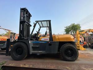 Vigoshop 10 Ton TCM FD100 <b>Used</b> Diesel Forklift Single/Two/Three Stage Mast Solid Structure High Stability for Heavy Duty - Product Image 3
