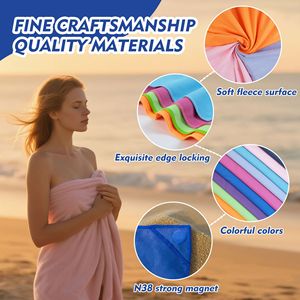Household Multi-Purpose Solid Color Woven Microfiber Quick-Dry Eco-Friendly Portable Square Machine Washable <b>Towel</b> - Product Image 2