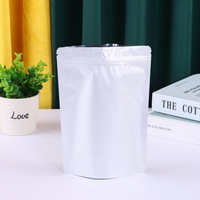 Sachet Doypack Ziplock Mat Personnalisé Noir et Blanc, Pochette Autoportante pour Emballage de Boissons et Aliments Secs, Sac Coloré en Aluminium avec Fermeture Éclair