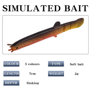 Ytqhxy Soft Bait 7Cm 2G Biomimetic Loach <b>Lure</b> For Bass <b>Fishing</b> Bottom Baits Artificial Bait Micro Material - Product Image 5