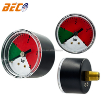 Beco 40mm 1.5inch 4bar Common Plastic case Pressure Gauge 1/8 Thread Back Connection Manometer