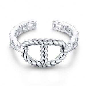 Dylam New Arrival Hot Selling <b>Adjustable</b> Open Ladies Simple Style Knot <b>Rings</b> 925 Sterling <b>Silver</b> <b>Rings</b> Designs Women Jewelry - Product Image 1