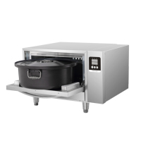 Cuisinière électrique en acier inoxydable gris argenté QL-ER01, 1 niveau, cuisine professionnelle multifonction, 5,2 kW, 380 V, 50 Hz pour la Thaïlande