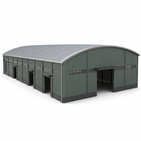 Structure en acier pour hangar industriel, entrepôt, bâtiment métallique pour applications d'usine et d'atelier