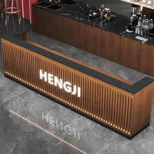 <span class=keywords><strong>Comptoir</strong></span> de bar moderne en <span class=keywords><strong>bois</strong></span> et pierre pour bar à domicile, hôtel, restaurant, café - Durable, facile à nettoyer, usage commercial, excellent - Product Image 4