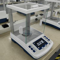 Balance électronique de laboratoire haute précision ZhiWei ZWTB204 220g/0.1mg, balance analytique numérique avec pare-brise en verre antistatique