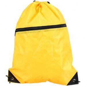 Sac à cordon personnalisé en usine avec logo, sac à dos de sport en polyester et nylon, sac à cordon portable unisexe pour la gym, sac à chaussures à cordon - Product Image 4