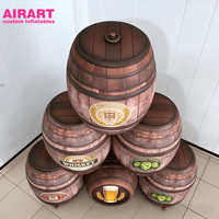 Modèle de tonneau de bière gonflable personnalisé |   Baril géant de haute qualité pour les accessoires de festival de la bière et la décoration de bar