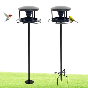 Comedouro para Pássaros Selvagens JH-Mech 55" com Base de 5 Pontas e Tigela de Silicone, Comedouro de Aço para Pássaros ao Ar Livre - Product Image 2