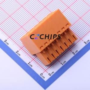 KF2EDGKE-3.5-2*7P Plug-in Terminal Block P=3.5mm Connector ( Connector Type: Male Plug )( Construction: 2x7P )( Pitch: 3.5mm ) - Product Image 2