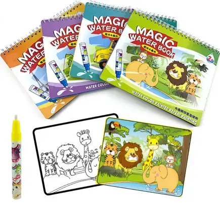 Yimi papier nuancier livre d'eau magique uv gel vernis eau magique enfants livres de coloriage avec impression personnalisée