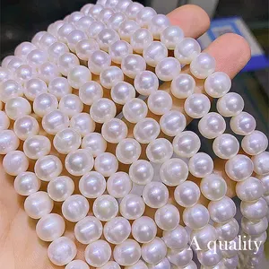 Factory Wholesale Price Natural Pearl Strand 3-12mm 1A -3A Round Natural Freshwater Pearls String