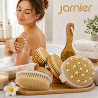 Brosse exfoliante ovale en bambou personnalisable avec logo OEM, brosse corporelle végane pour peaux sèches, éponge de massage naturelle pour le bain, Loofah