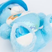 Produit de haute qualité personnalisable être utilisé comme cadeau bleu amour coeur ours en peluche jouets en peluche