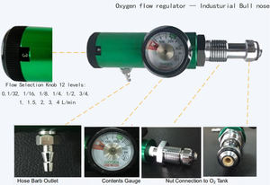 Gran oferta, regulador de oxígeno médico, precio al por mayor, regulador de presión de oxígeno de Nariz de Toro, regulador de cilindro de oxígeno - Product Image 6