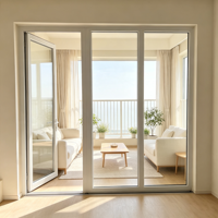 Porte en verre ultra-clair insonorisée moderne, fournie directement par l'usine HUACAI, pour hôtel