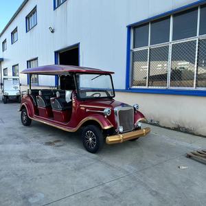 Voiturette de golf électrique de luxe vintage 2026, lumières LED, pneus tout-terrain, autonomie 50-70 km, batterie au plomb-acide - Product Image 3