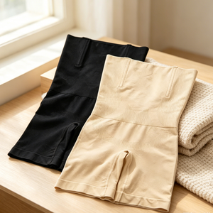 Culotte gainante taille haute pour femmes enceintes et post-partum, respirante, grande taille, motif uni, style quotidien - Product Image 1
