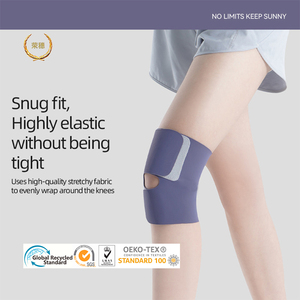 Rodillera Deportiva <span class=keywords><strong>de</strong></span> Tela Termosellada Sin Costuras, Ligera, Transpirable y Ajustable para Correr, Soporte para <span class=keywords><strong>Menisco</strong></span> - Product Image 1