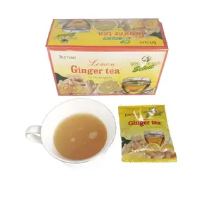 Instant Honig Ingwer Tee Granulat Getränk Pulver Kurkuma Instant Honig Zitrone Ingwer Tee mit 20 Beuteln