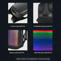 Mochila móvil Led pantalla Tiktok mochila en nombre de mochila de moda de ordenador multifunción impermeable para hombres y mujeres