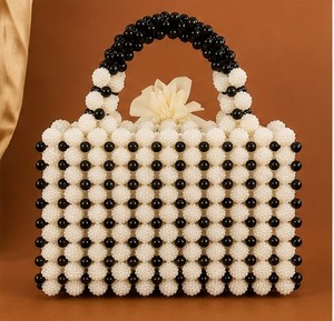 Best Selling Handcrafted Elegant Pearl Beaded <b>Clutch</b> Purse For Women <b>Wedding</b> Party Evening Handbag Available for Sale - Product Image 4