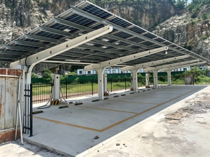 <span class=keywords><strong>Auvent</strong></span> de stationnement photovoltaïque solaire en acier à installation rapide, adapté aux stations de recharge de véhicules électriques. - Product Image 5