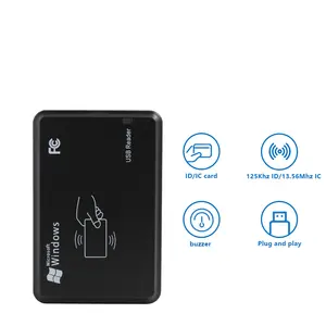 Pembaca Kartu NFC Tanpa Kontak RFID 125Khz USB Desktop Card Reader Murah